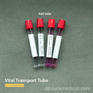 Virustransport -Kennzeichnungsrohr Doppelströme unterstützen die FDA